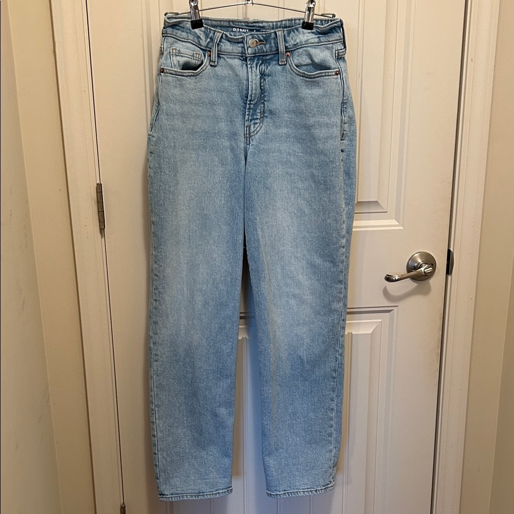 Old Navy Curvy OG Loose Light Wash Straight Leg Women's Jeans Size 4